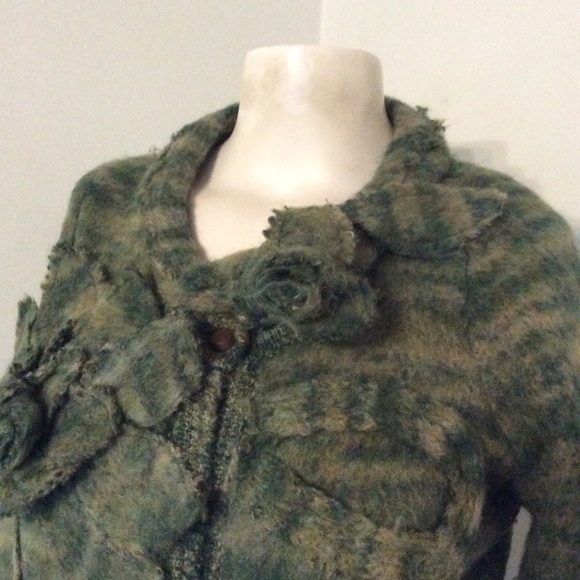 Anthro Sleeping on Snow Flower Mohair Sweater S - Picture 4 of 7